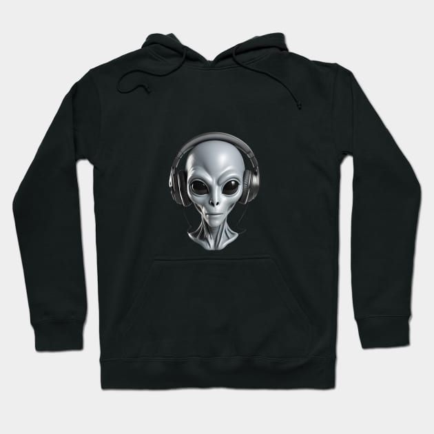 Alien DJ Hoodie by roswellboutique